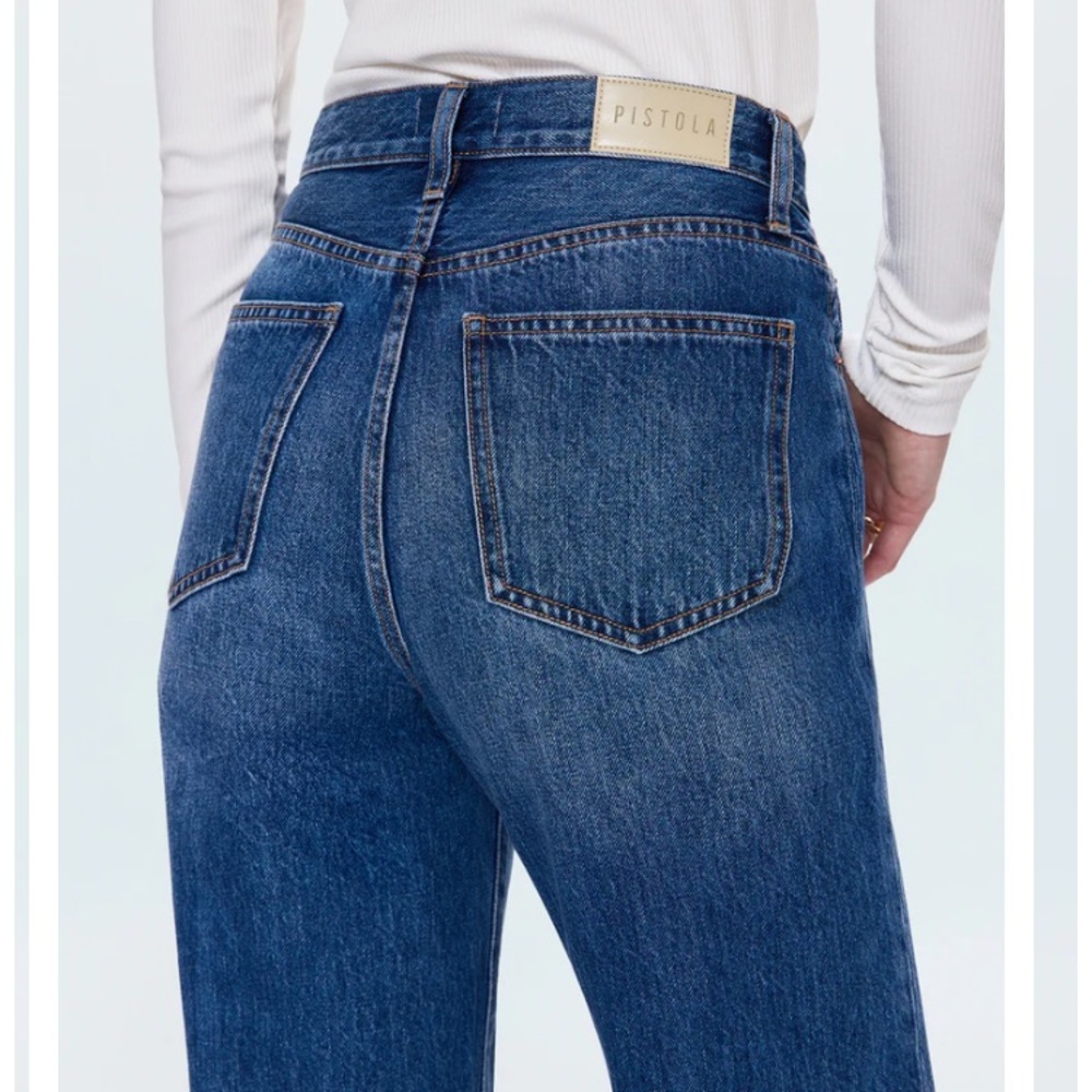 Pistola Cassie super high rise straight crop size 30 - Fairview wash - Picture 2 of 10